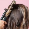 Hot hair styling technology How to style medium-length hair with a curling iron